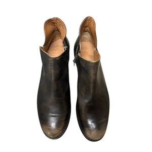 Frye Melissa Shooties Leather Boots Size 9.5 Black